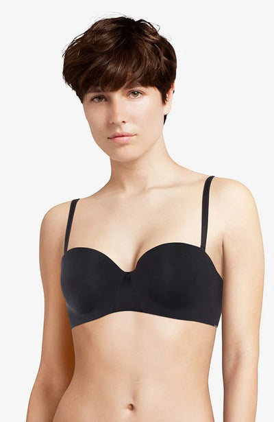 Essentiall Bandeau Strapless Bra-Bras-Chantelle-SHEER, SHEER, Luxury lingerie brand, Luxury lingerie Hong Kong, Designer lingerie HK, Designer lingerie online, International luxury lingerie, Luxury lingerie gift ideas, buy lingerie online, Designer lingerie global delivery, Luxury lingerie shipping to Australia, Luxury lingerie shipping to Singapore