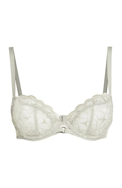 Sheer Lingerie Chantelle Bras Green Tea / 32D Fleurs Covering Underiwre Bra