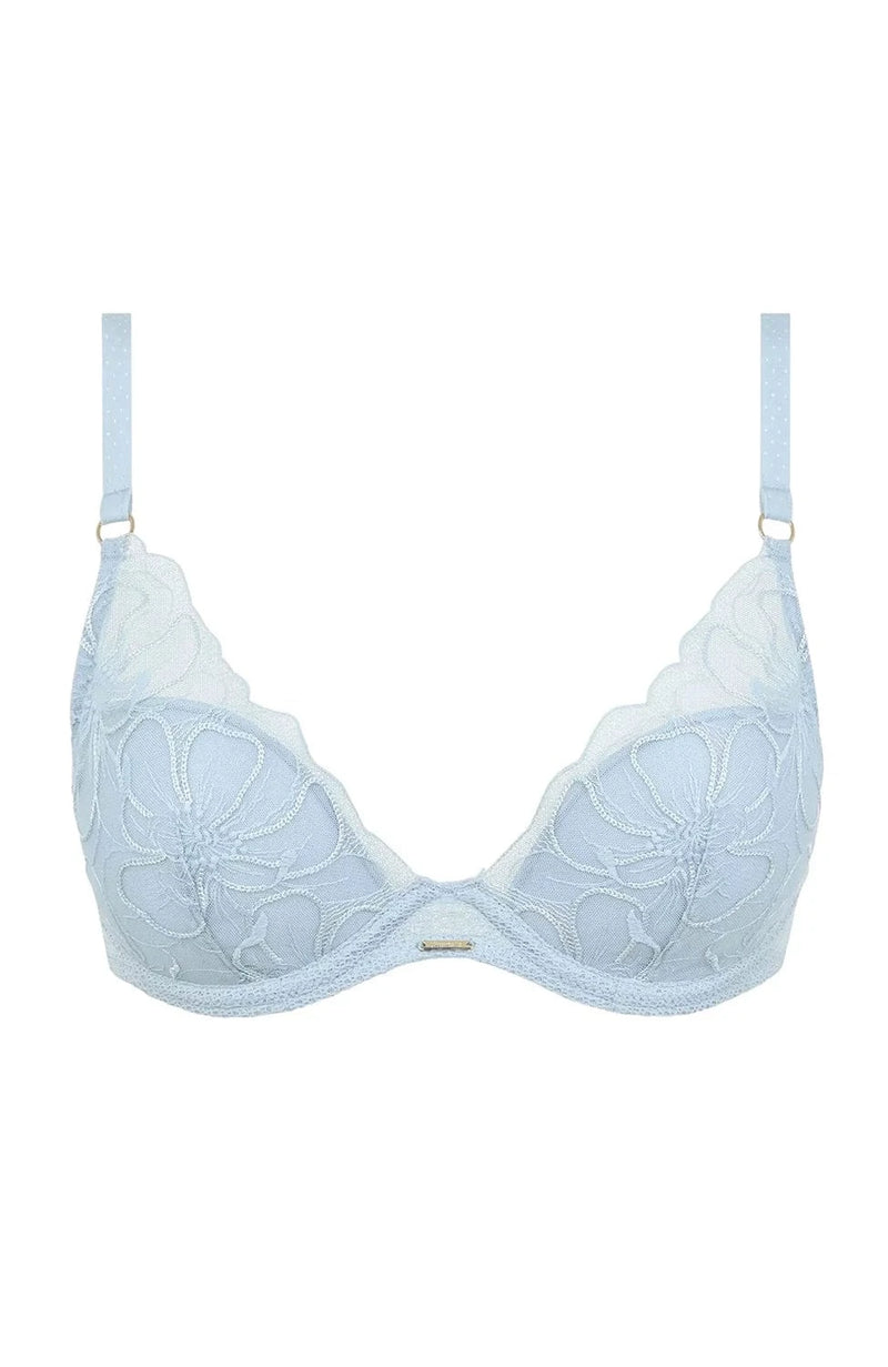 Sheer Lingerie Chantelle Bras Fleurs Plunge T-Shirt Bra