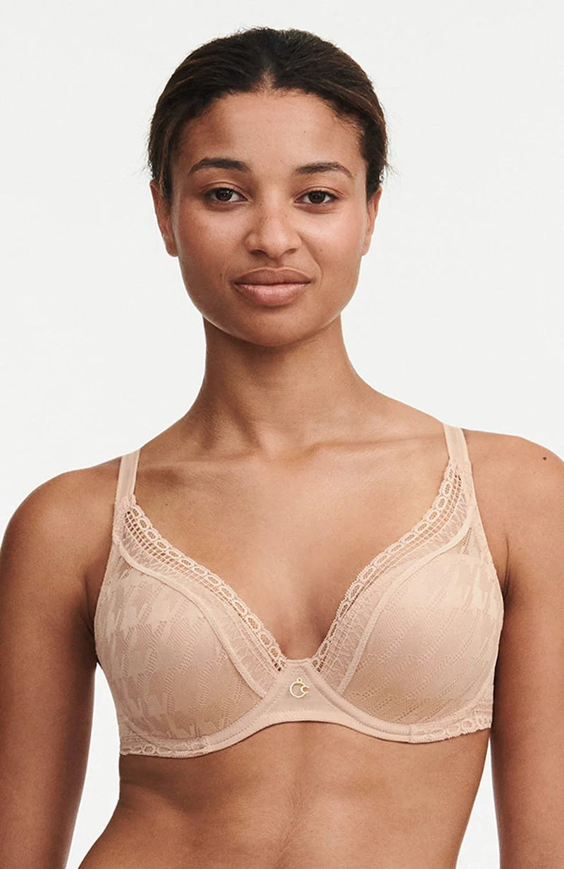 Impression Plunge T-Shirt Bra-Bras-Chantelle-SHEER, SHEER, Luxury lingerie brand, Luxury lingerie Hong Kong, Designer lingerie HK, Designer lingerie online, International luxury lingerie, Luxury lingerie gift ideas, buy lingerie online, Designer lingerie global delivery, Luxury lingerie shipping to Australia, Luxury lingerie shipping to Singapore