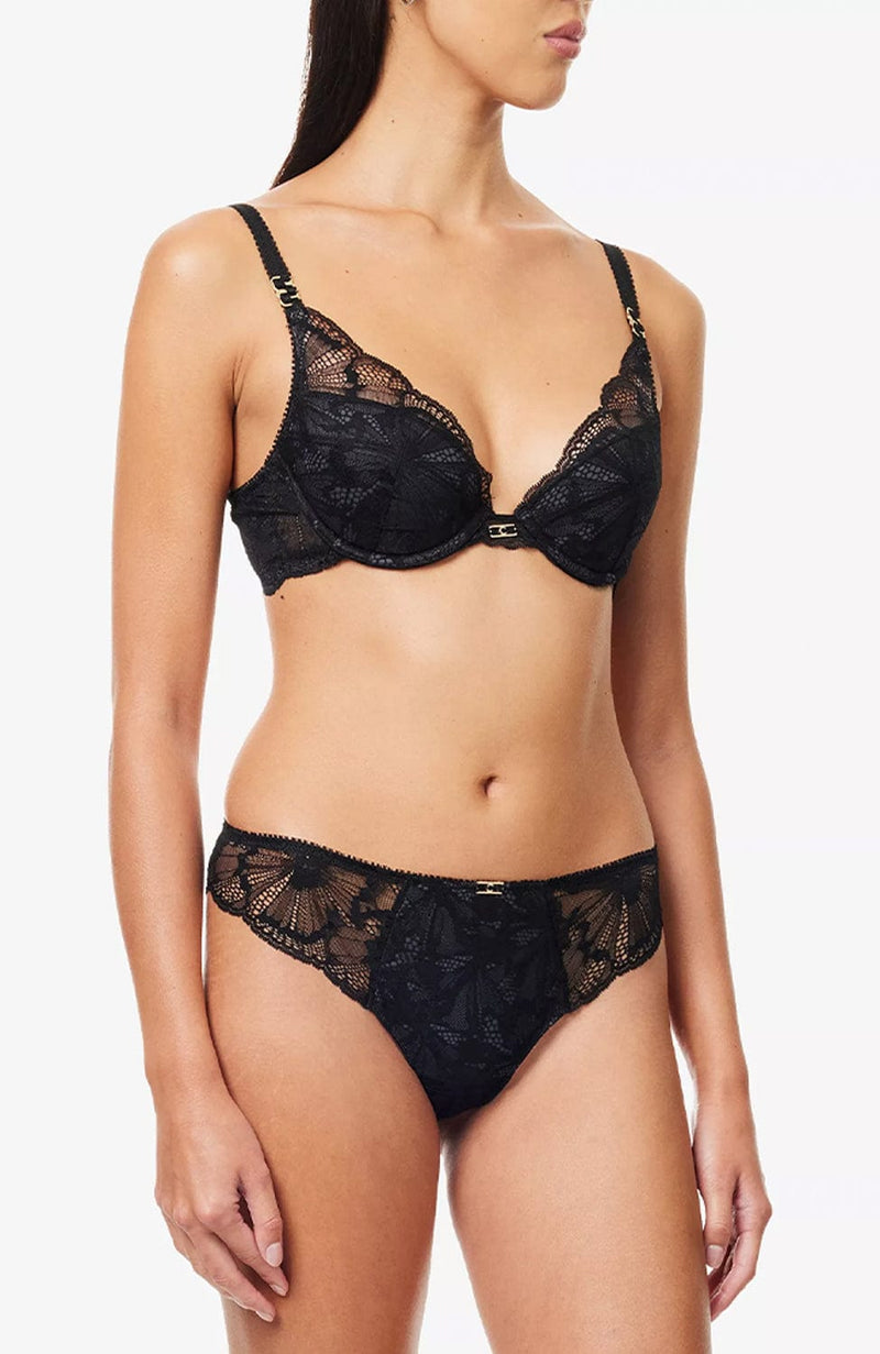 Muse Push Up Bra and Tanga Set-Lingerie Sets-Chantelle-SHEER, SHEER, Luxury lingerie brand, Luxury lingerie Hong Kong, Designer lingerie HK, Designer lingerie online, International luxury lingerie, Luxury lingerie gift ideas, buy lingerie online, Designer lingerie global delivery, Luxury lingerie shipping to Australia, Luxury lingerie shipping to Singapore