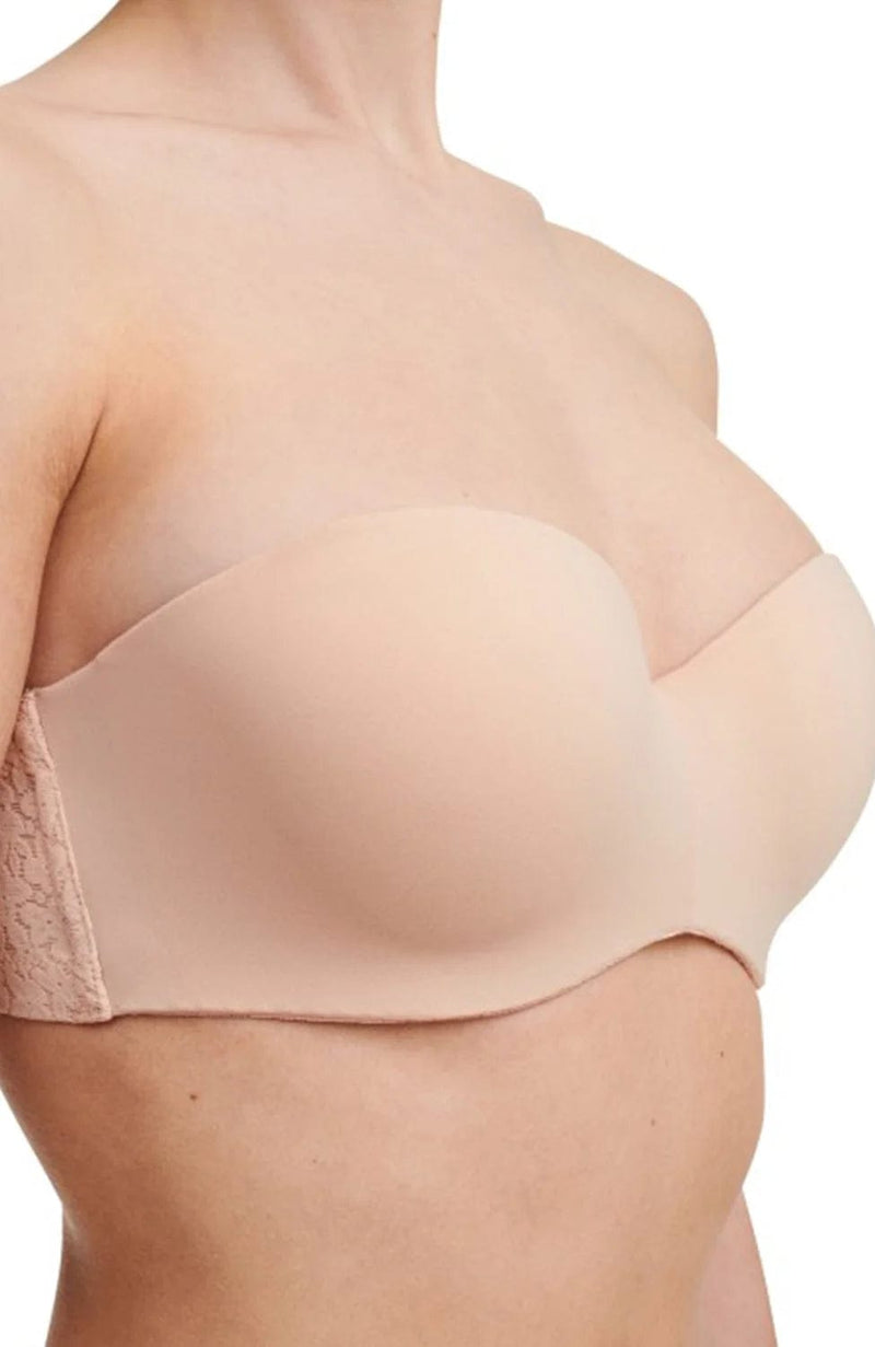 Norah Bandeau Strapless Bra-Bras-Chantelle-SHEER, SHEER, Luxury lingerie brand, Luxury lingerie Hong Kong, Designer lingerie HK, Designer lingerie online, International luxury lingerie, Luxury lingerie gift ideas, buy lingerie online, Designer lingerie global delivery, Luxury lingerie shipping to Australia, Luxury lingerie shipping to Singapore