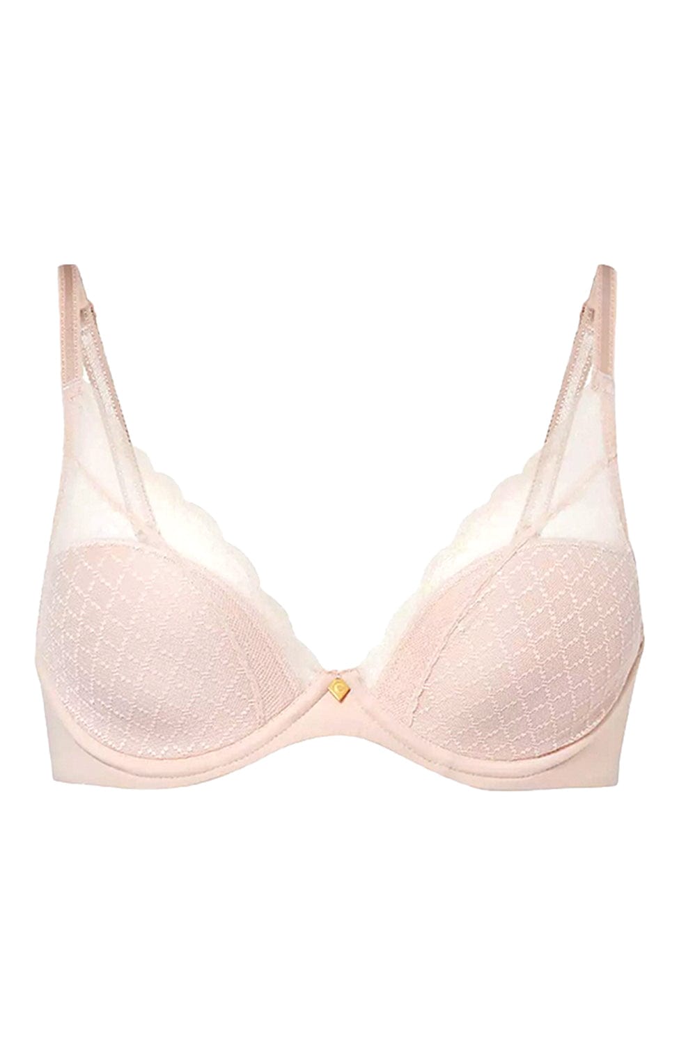 Sheer Lingerie Chantelle Bras Soft Pink / 30D Norah Chic Plunge T-Shirt Bra