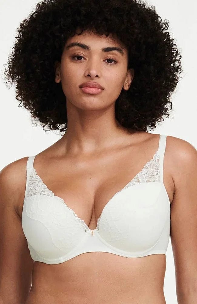 Sheer Lingerie Chantelle Bras Orangerie Dream Plunge T-Shirt Bra