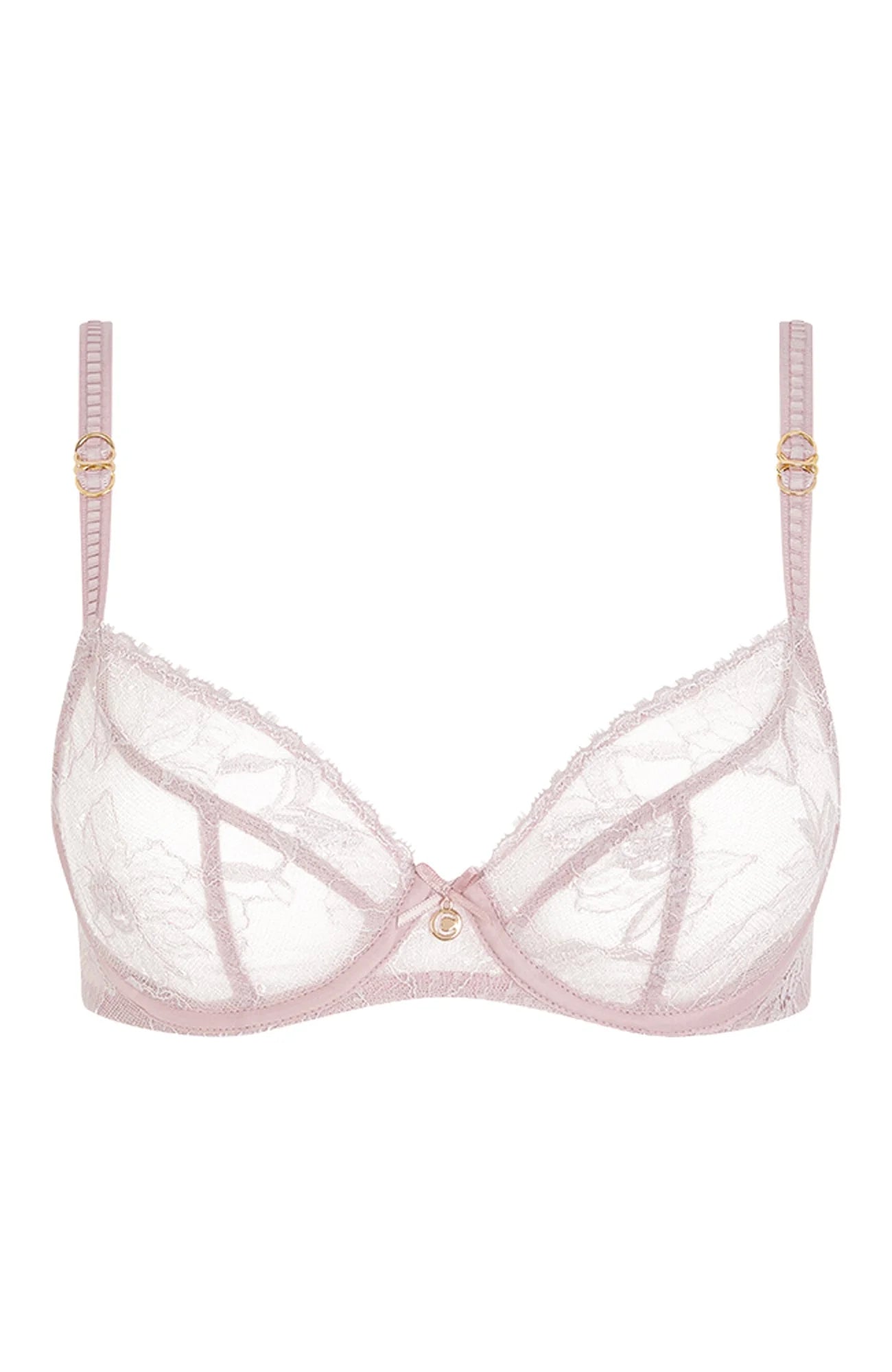 Sheer Lingerie Chantelle Bras English Rose / 32A Orchids Covering Underwired Bra