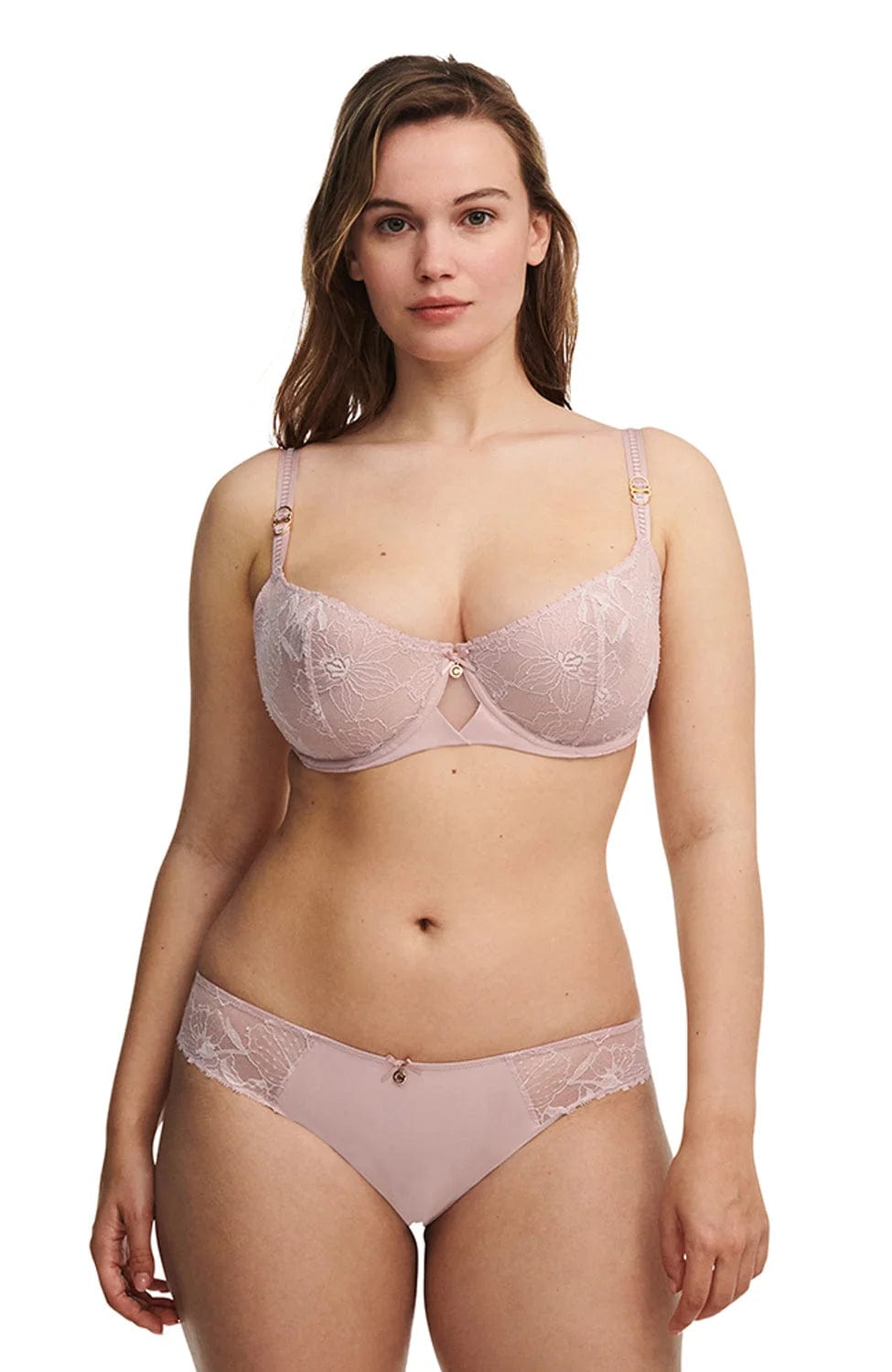 Sheer Lingerie Chantelle Bras Orchids Half-Cup Balcony Bra