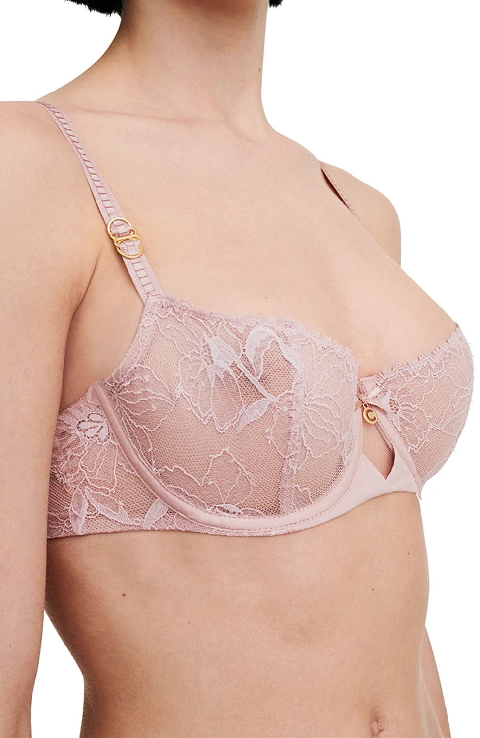Sheer Lingerie Chantelle Bras Orchids Half-Cup Balcony Bra