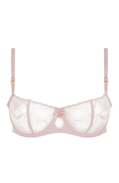 Sheer Lingerie Chantelle Bras English Rose / 32F/DDD/E Orchids Half-Cup Balcony Bra