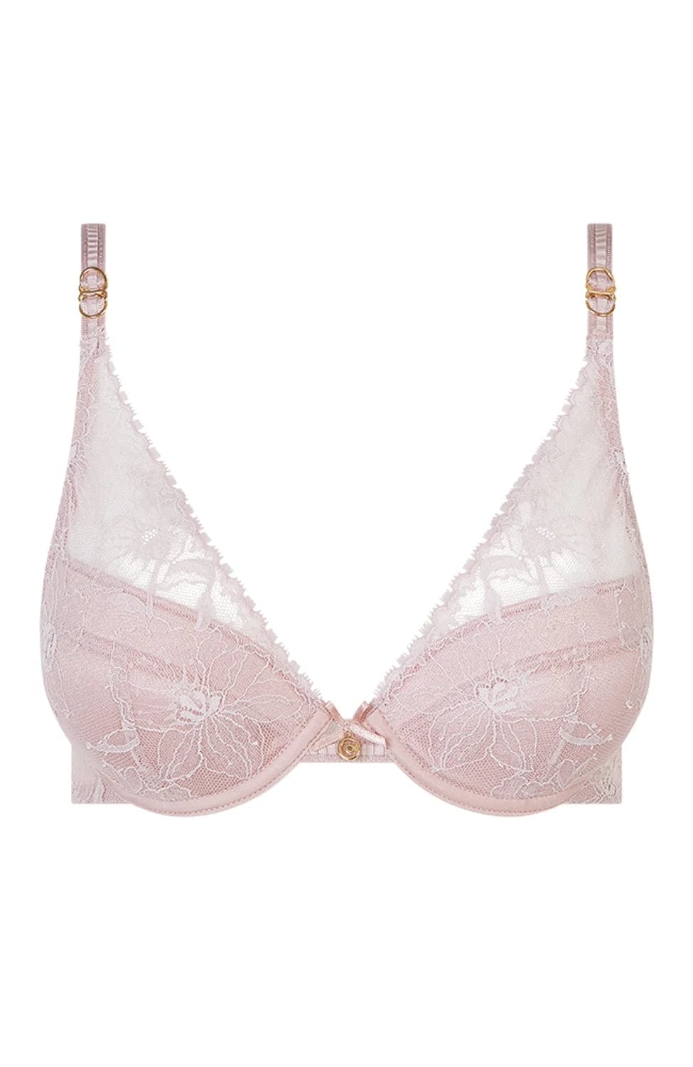 Sheer Lingerie Chantelle Bras English Rose / 36D Orchids Push-Up Bra