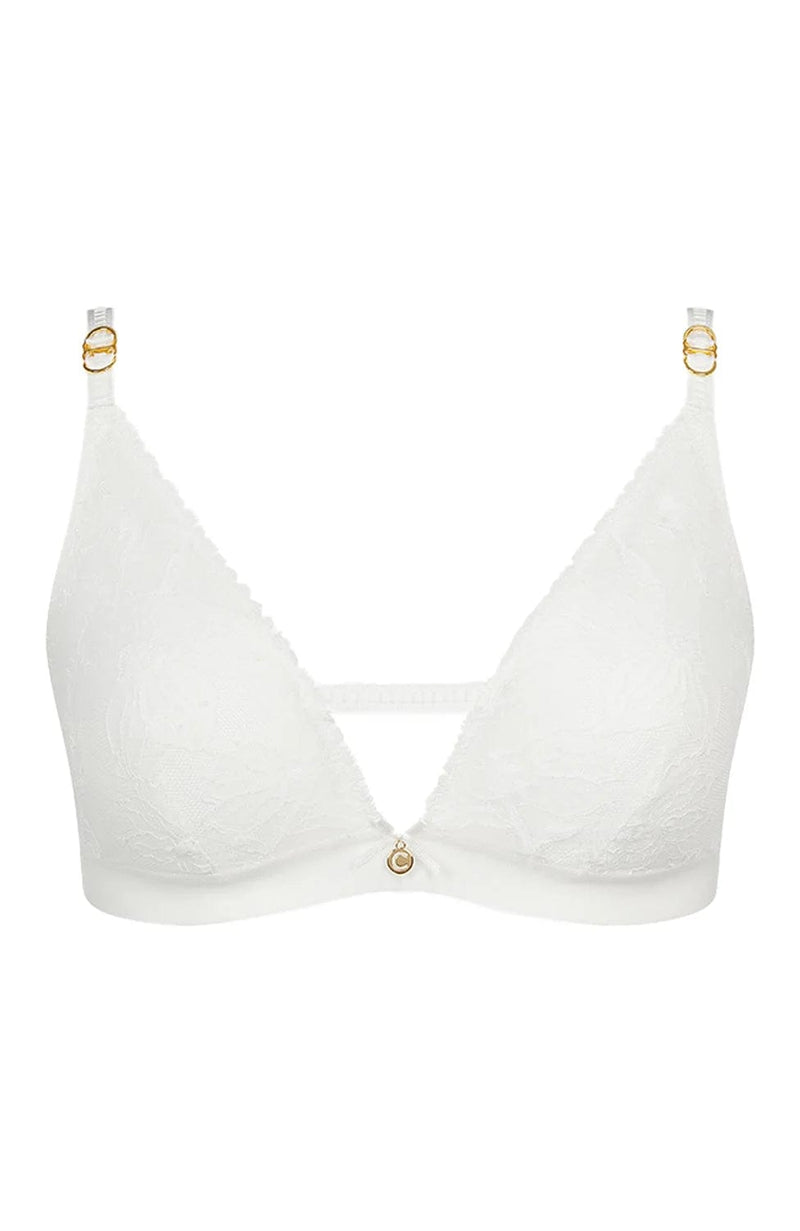 Sheer Lingerie Chantelle Bras Milk / S Orchids Wirefree Triangle Bra