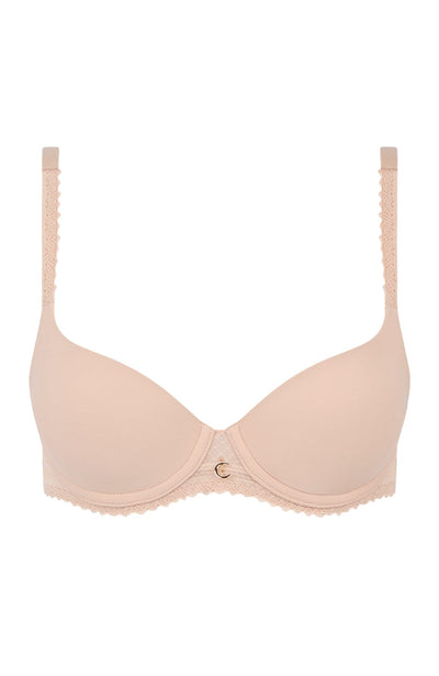 Sheer Lingerie Chantelle Bras Golden Beige / 32A Romance Covering T-Shirt Bra
