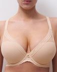 Sheer Lingerie Chantelle Bras Romance Plunge T-Shirt Bra