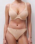 Sheer Lingerie Chantelle Bras Romance Plunge T-Shirt Bra
