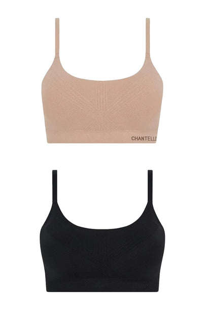 Sheer Lingerie Chantelle Bras Smooth Comfort Padded Wireless Bra Bundle Set