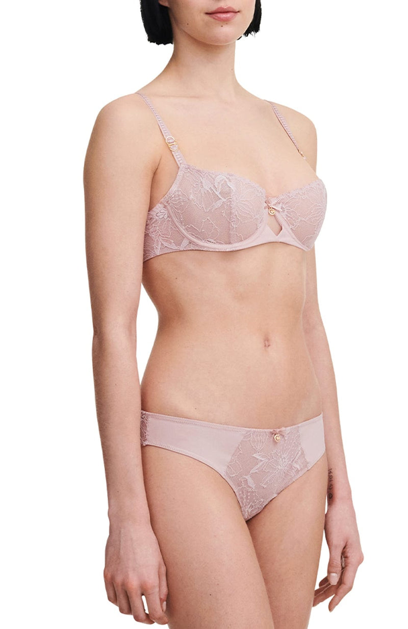 Orchids Half-Cup Balcony Bra and Tanga Set-Lingerie Sets-Chantelle-SHEER, SHEER, Luxury lingerie brand, Luxury lingerie Hong Kong, Designer lingerie HK, Designer lingerie online, International luxury lingerie, Luxury lingerie gift ideas, buy lingerie online, Designer lingerie global delivery, Luxury lingerie shipping to Australia, Luxury lingerie shipping to Singapore