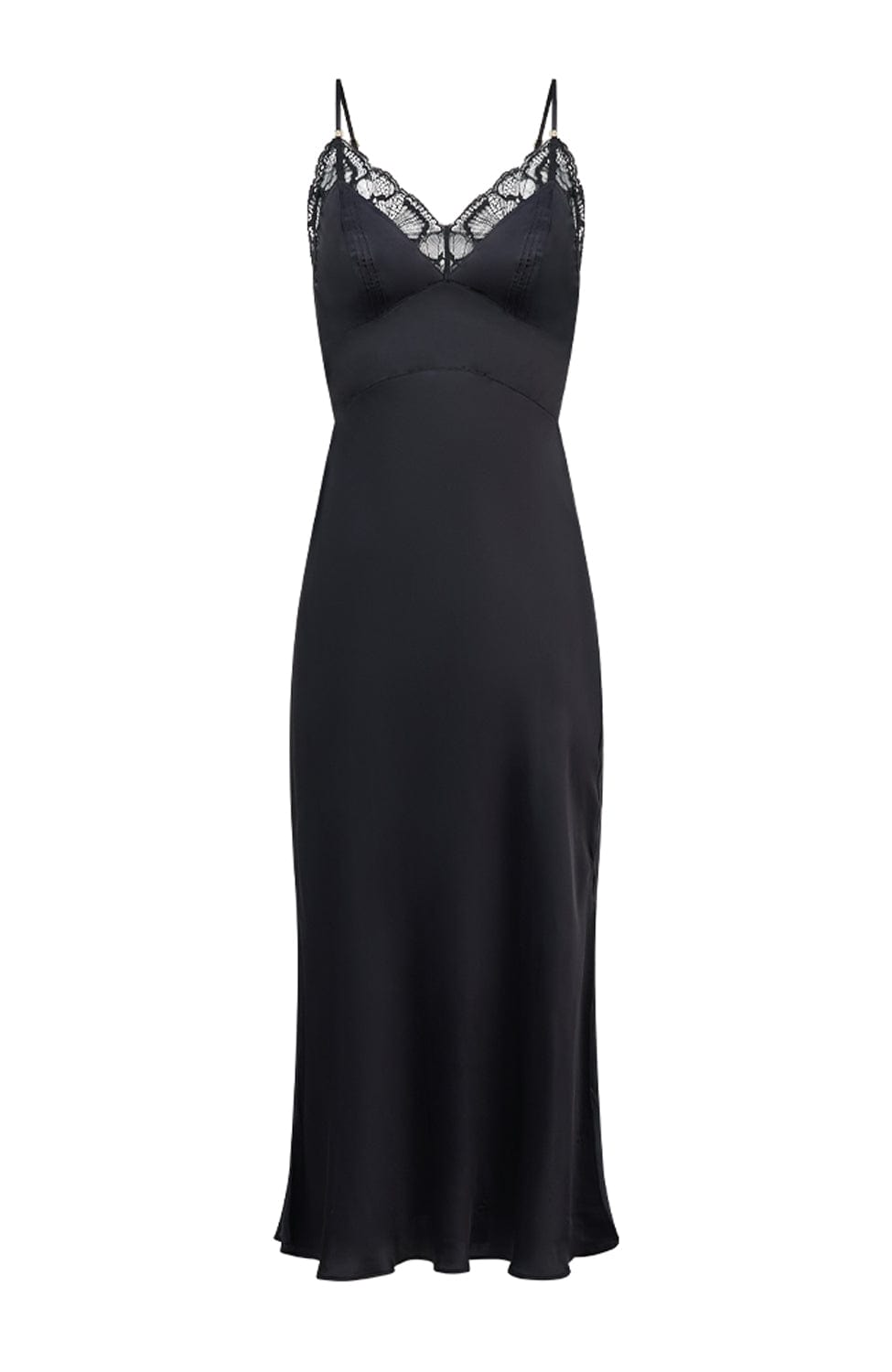 Sheer Lingerie Chantelle Loungewear Black / 2502 / XS Muse Long Nightdress