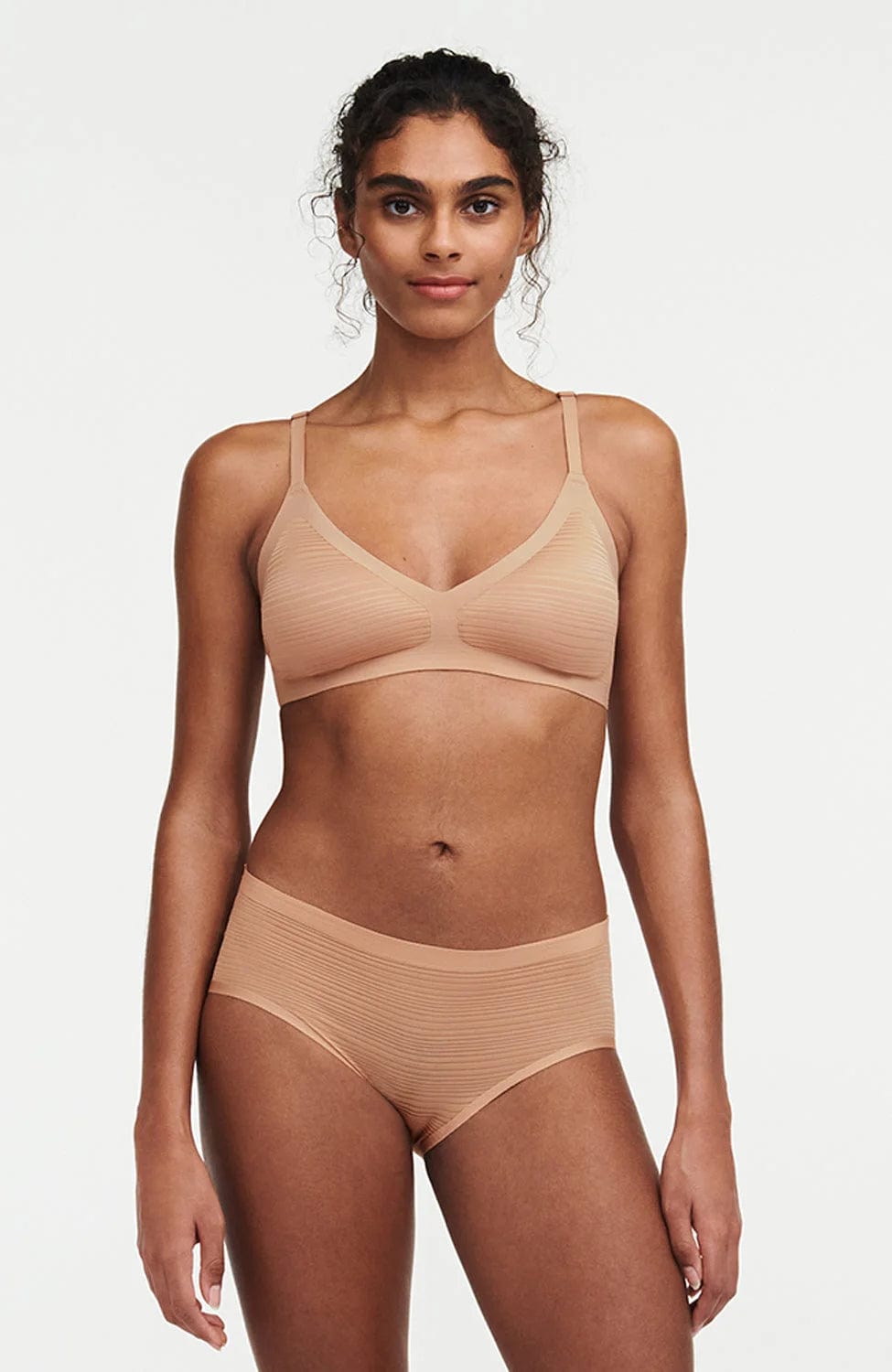 Sheer Lingerie Chantelle Underwear Clay Nude / 9001 / O/S SoftStretch Stripes Hipster