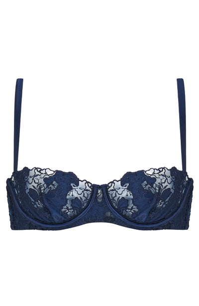 Sheer Lingerie Coco de Mer Bras Indigo / 32A Arella Half Cup Bra