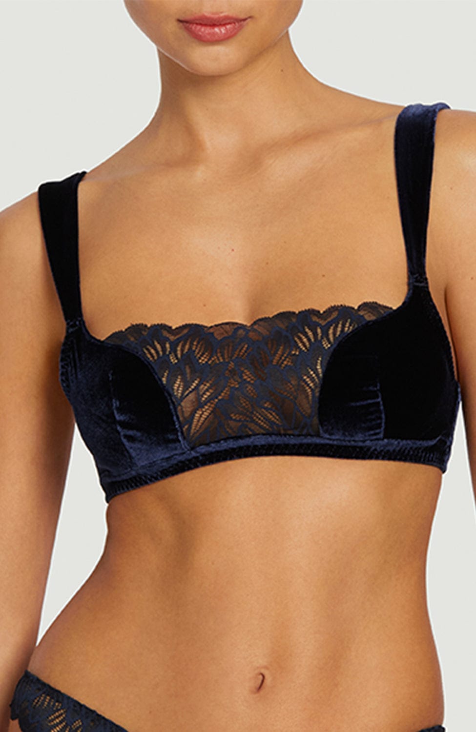 Sheer Lingerie Coco de Mer Bras Azzurra Bandeau Bra