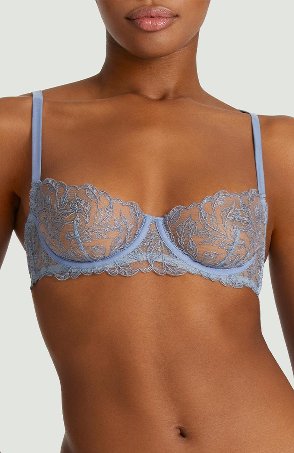 Sheer Lingerie Coco de Mer Bras Elandra Balcony Bra