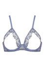 Sheer Lingerie Coco de Mer Bras Powder Blue / S Elandra Wired Open Bra