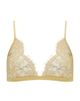Sheer Lingerie Coco de Mer Bras Gold / 2402 / S Fiorella Triangle Bra