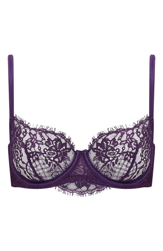 Sheer Lingerie Coco de Mer Bras Violet / 2402 / 0 Hera Balcony Bra