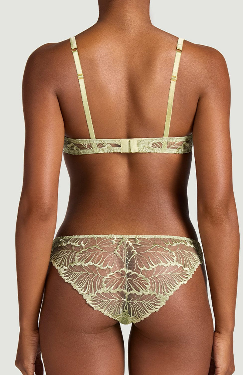 Laurel Plunge Bra and Brief Set-Lingerie Sets-Coco de Mer-SHEER, SHEER, Luxury lingerie brand, Luxury lingerie Hong Kong, Designer lingerie HK, Designer lingerie online, International luxury lingerie, Luxury lingerie gift ideas, buy lingerie online, Designer lingerie global delivery, Luxury lingerie shipping to Australia, Luxury lingerie shipping to Singapore