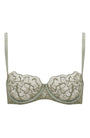 Sheer Lingerie Coco de Mer Bras Sage / 32B Lila Balcony Bra