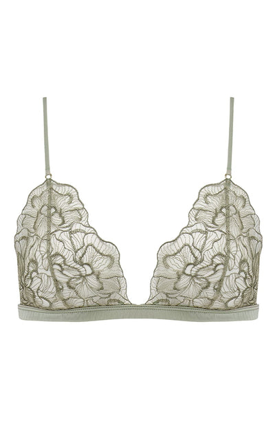 Sheer Lingerie Coco de Mer Bras Sage / 2501 / S Lila Triangle Bra