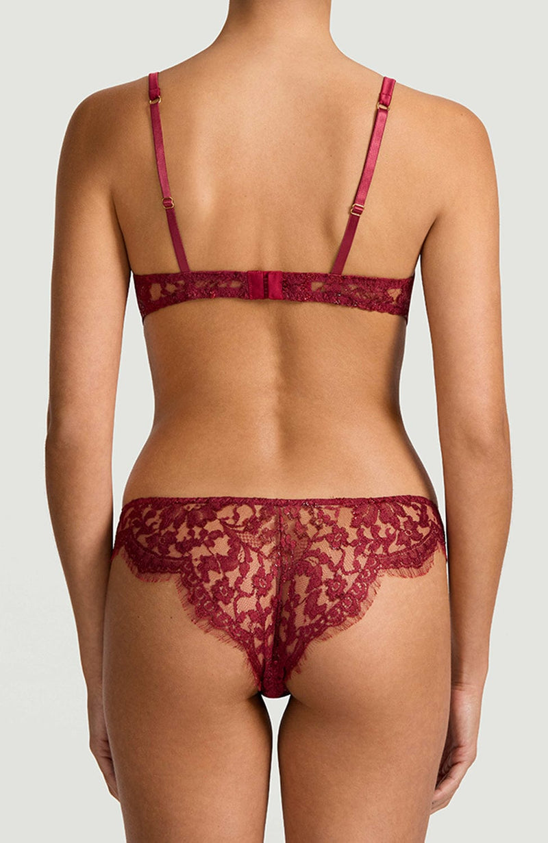 Naraya Balcony Bra and Brazilian Knicker Set-Lingerie Sets-Coco De Mer-SHEER, SHEER, Luxury lingerie brand, Luxury lingerie Hong Kong, Designer lingerie HK, Designer lingerie online, International luxury lingerie, Luxury lingerie gift ideas, buy lingerie online, Designer lingerie global delivery, Luxury lingerie shipping to Australia, Luxury lingerie shipping to Singapore