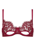 Sheer Lingerie Coco de Mer Bras Bordeaux / 32A Naraya Balcony Bra