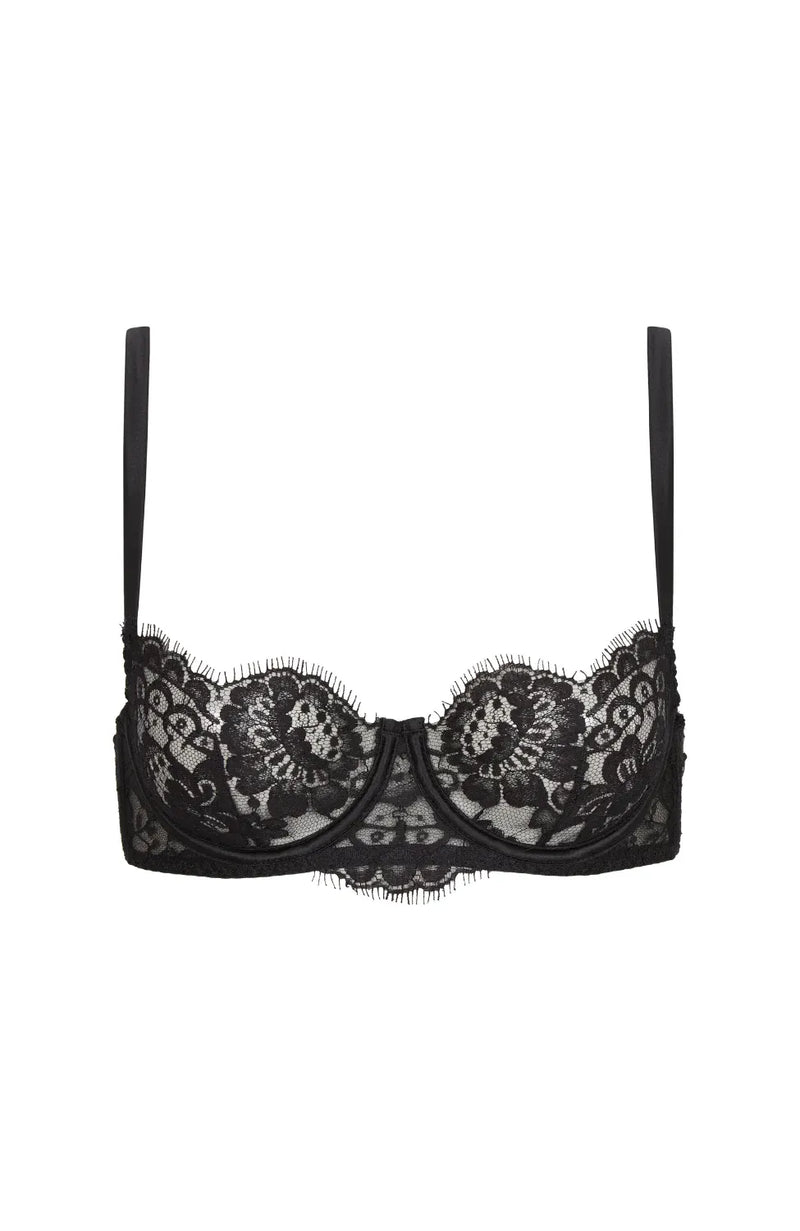 Sheer Lingerie Coco De Mer Bras Nera Balcony Bra