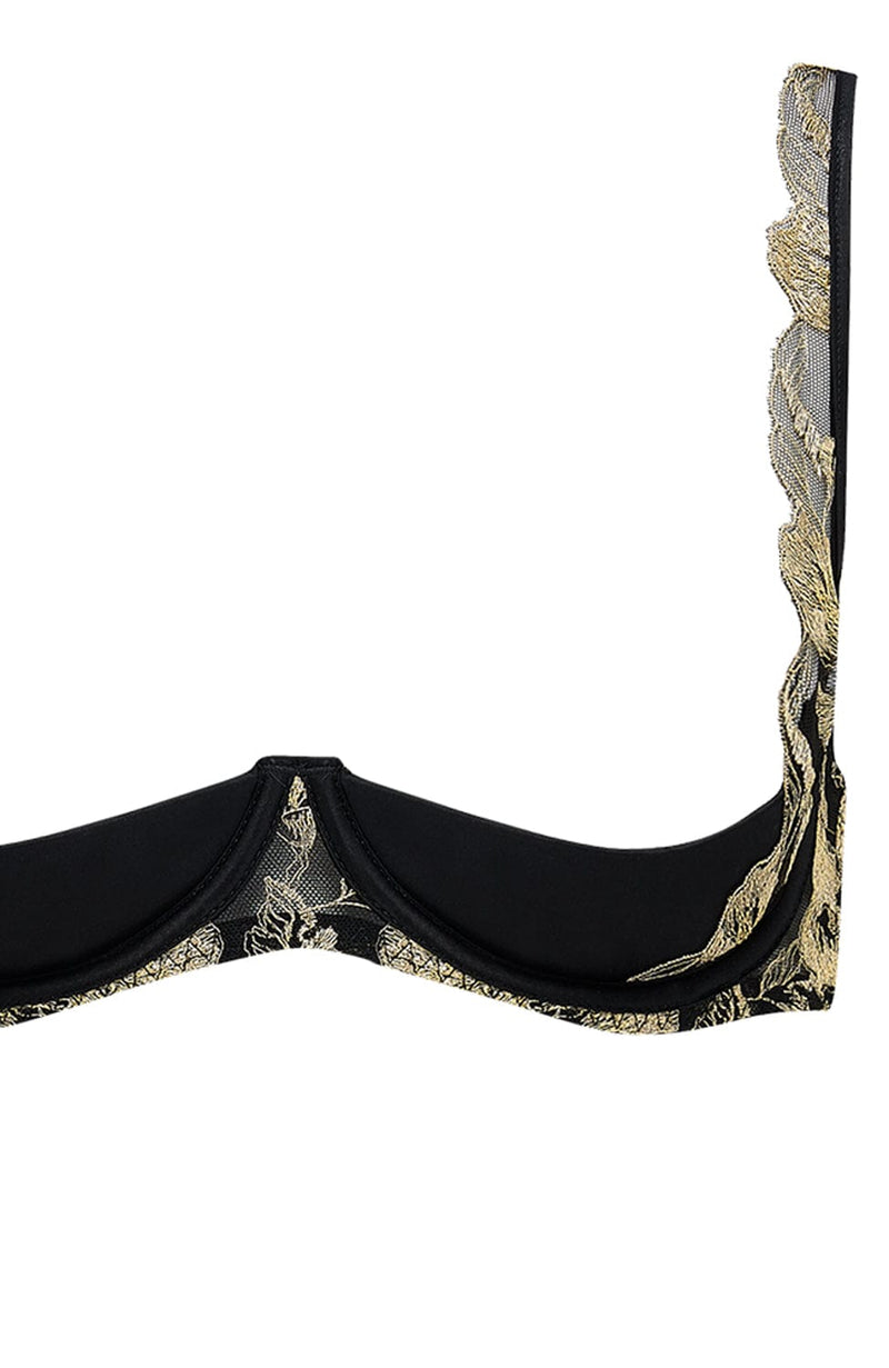 Oriana Quarter Cup Bra and Open Knicker Set-Lingerie Sets-Coco De Mer-SHEER, SHEER, Luxury lingerie brand, Luxury lingerie Hong Kong, Designer lingerie HK, Designer lingerie online, International luxury lingerie, Luxury lingerie gift ideas, buy lingerie online, Designer lingerie global delivery, Luxury lingerie shipping to Australia, Luxury lingerie shipping to Singapore