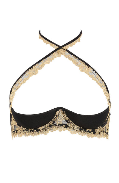 Sheer Lingerie Coco De Mer Bras Reina Quarter Cup Bra