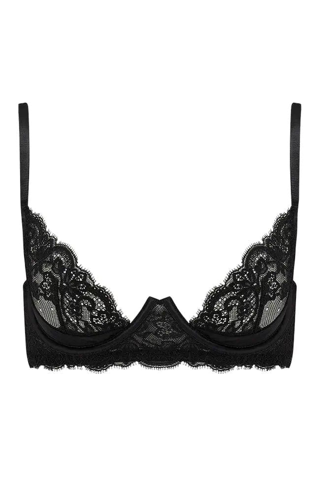 Sheer Lingerie Coco de Mer Bras Black / 9001 / 32F/DDD/E Seraphine Plunge Bra