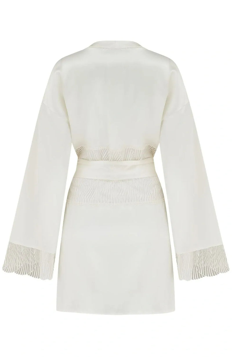 Sheer Lingerie Coco De Mer Loungewear Ivory / O/S Athena Robe