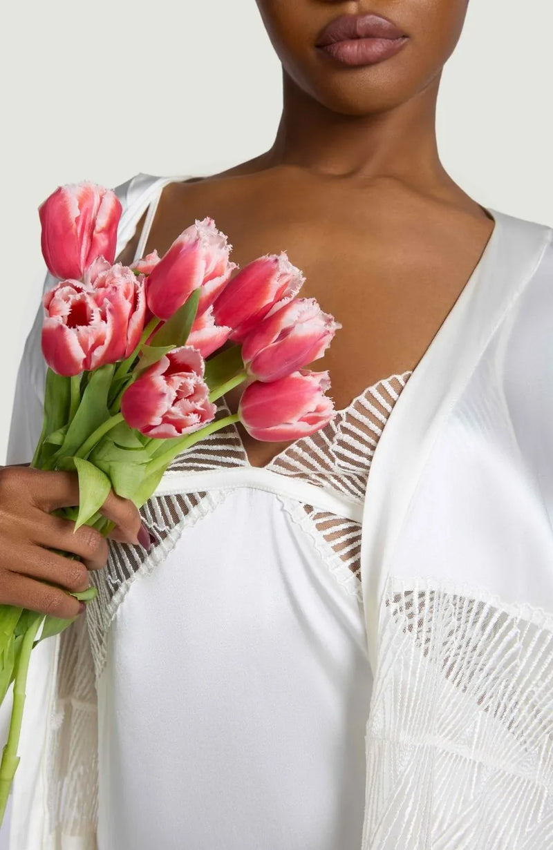 Sheer Lingerie Coco De Mer Loungewear Athena Slip
