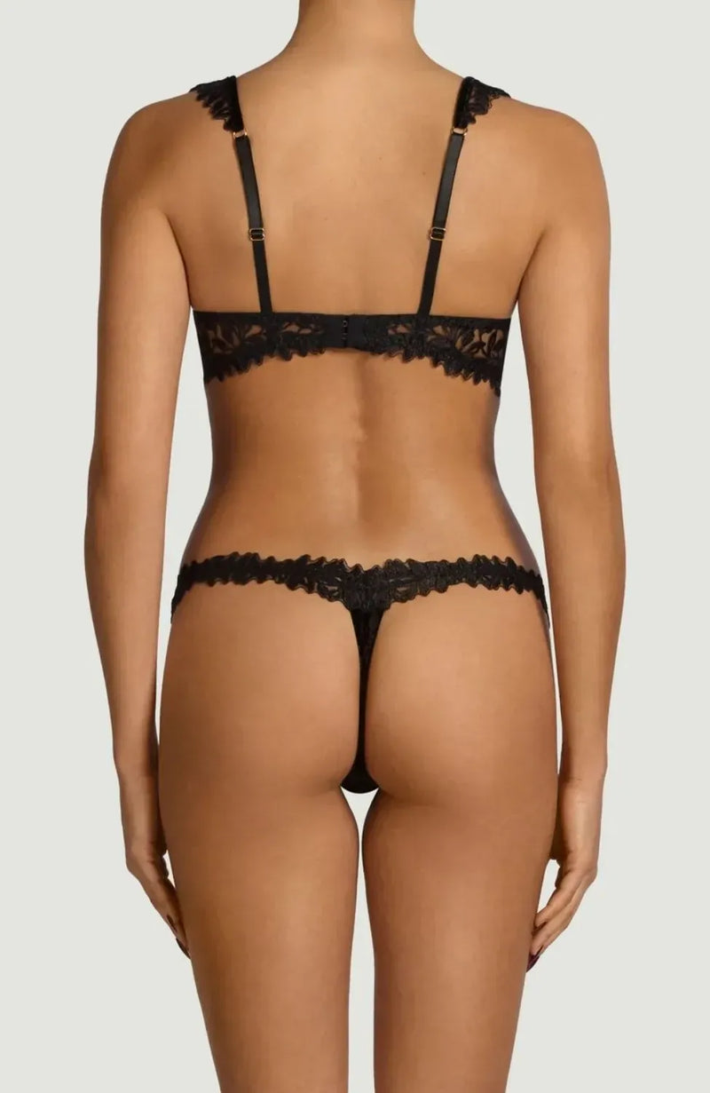 Sheer Lingerie Coco De Mer Underwear Irena Skirted Thong