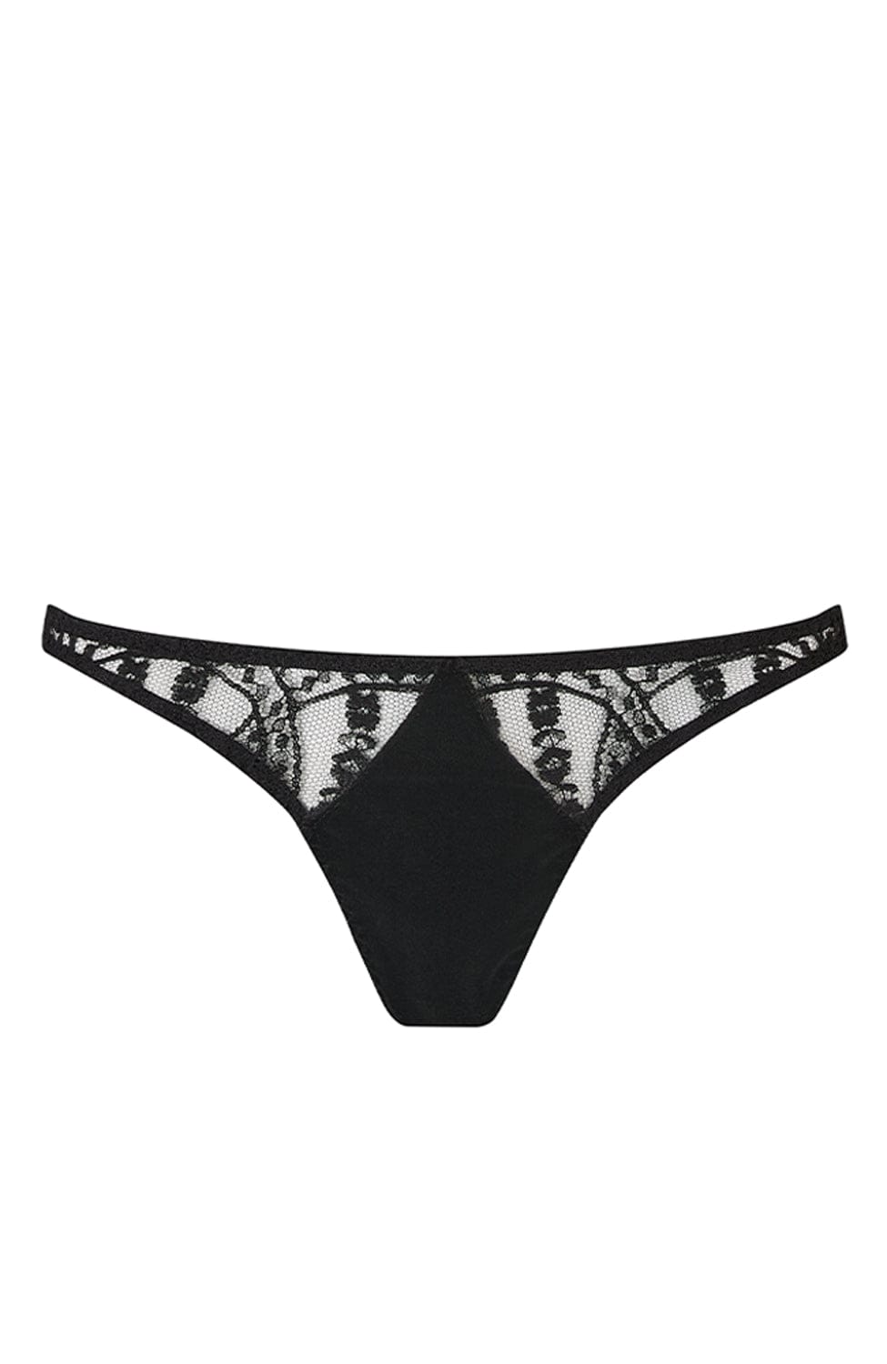 Sheer Lingerie Coco De Mer Underwear Black / 2502 / XS Kiana Spanking Knicker