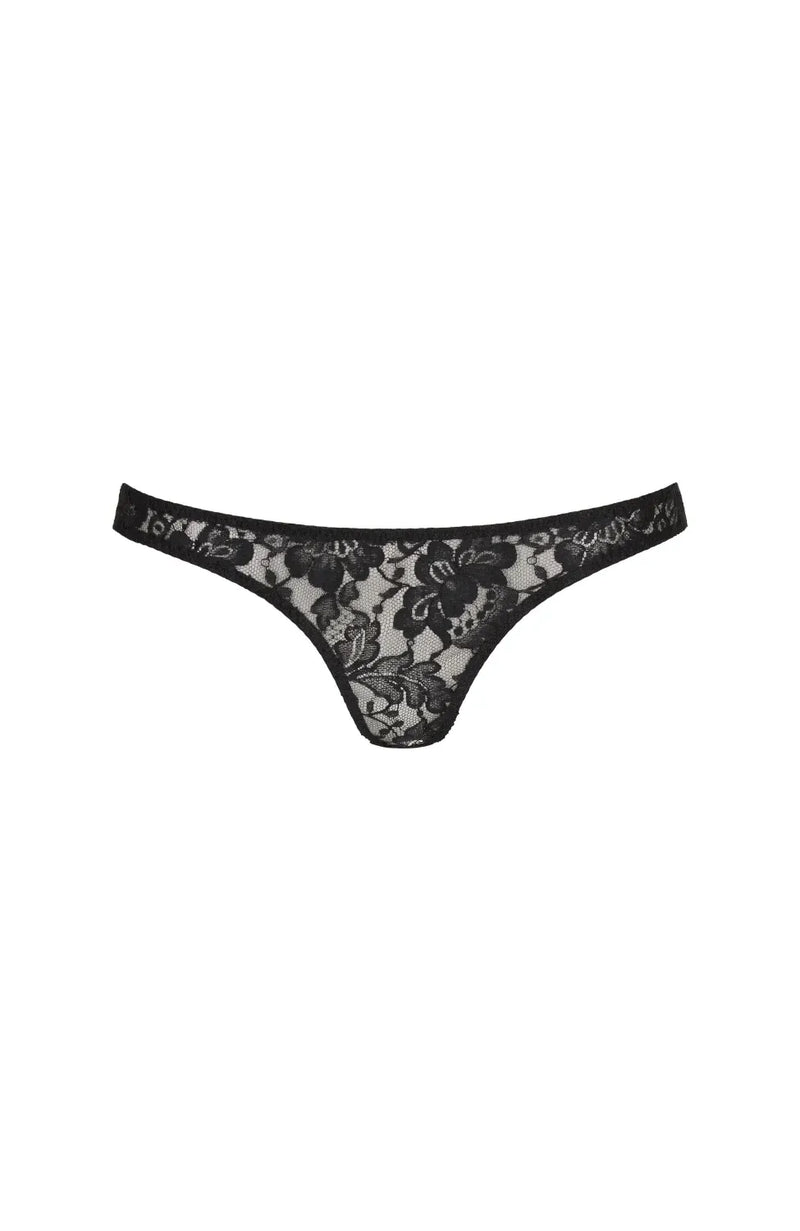 Sheer Lingerie Coco De Mer Underwear Nera Open Knicker