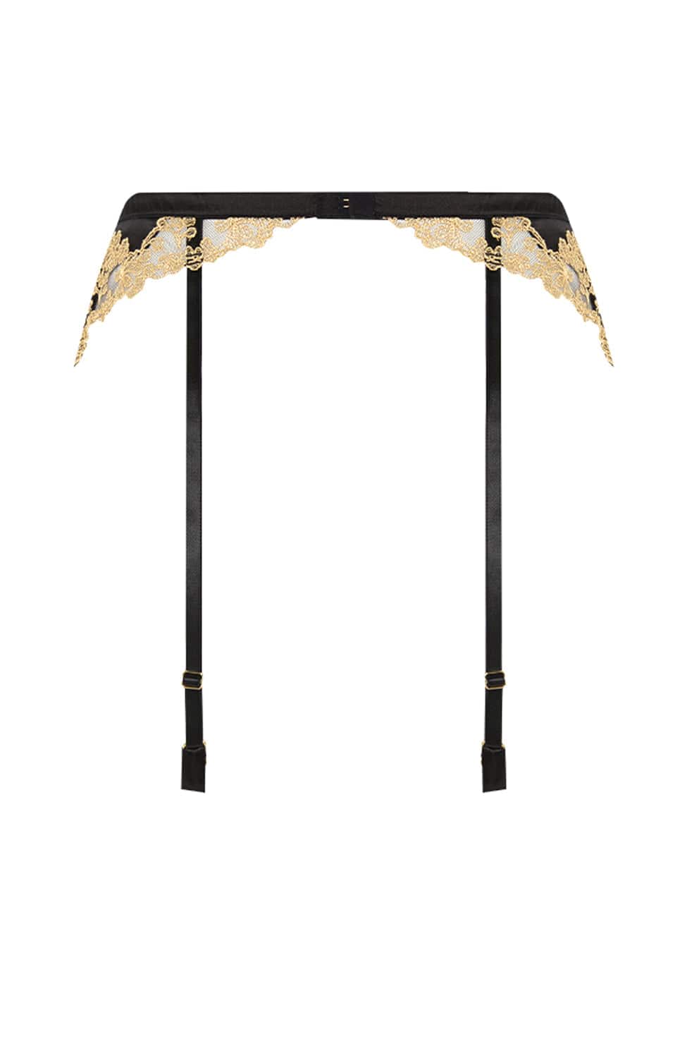 Sheer Lingerie Coco De Mer Underwear Reina Suspender Belt