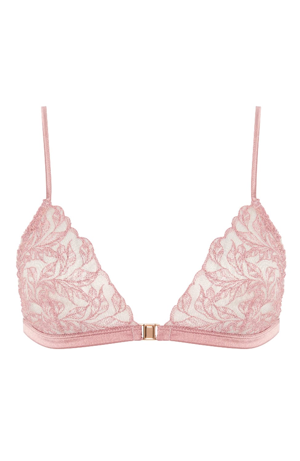 Sheer Lingerie Coco de Mer x Sheer Bras Blush Pink / 2502 / S Rose Triangle Bra