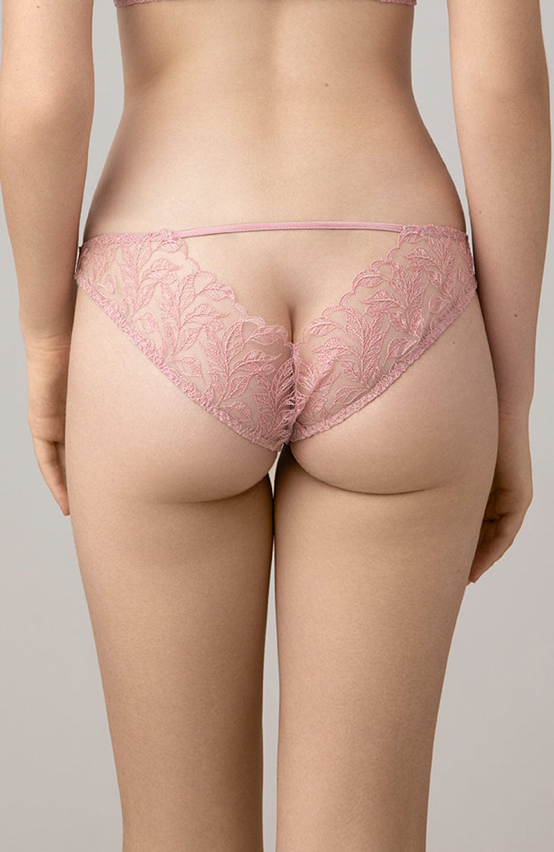 Rose Brazilian Knicker-Underwear-Coco de Mer x Sheer-SHEER, SHEER, Luxury lingerie brand, Luxury lingerie Hong Kong, Designer lingerie HK, Designer lingerie online, International luxury lingerie, Luxury lingerie gift ideas, buy lingerie online, Designer lingerie global delivery, Luxury lingerie shipping to Australia, Luxury lingerie shipping to Singapore