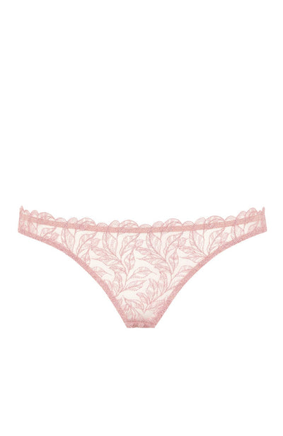 Sheer Lingerie Coco de Mer x Sheer Underwear Blush Pink / 2502 / XS Rose Brazilian Knicker