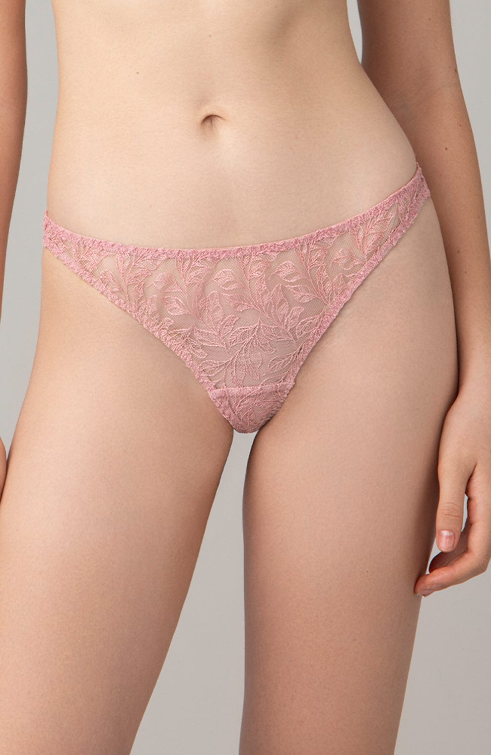 Sheer Lingerie Coco de Mer x Sheer Underwear Rose Skirted Thong