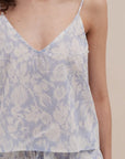 Sheer Lingerie Desmond & Dempsey Loungewear Alma Fig Cami and Wide Leg Set
