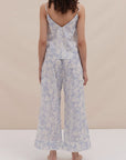 Sheer Lingerie Desmond & Dempsey Loungewear Alma Fig Cami and Wide Leg Set