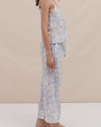 Sheer Lingerie Desmond & Dempsey Loungewear Alma Fig Cami and Wide Leg Set