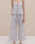 Sheer Lingerie Desmond & Dempsey Loungewear Alma Fig Cami and Wide Leg Set